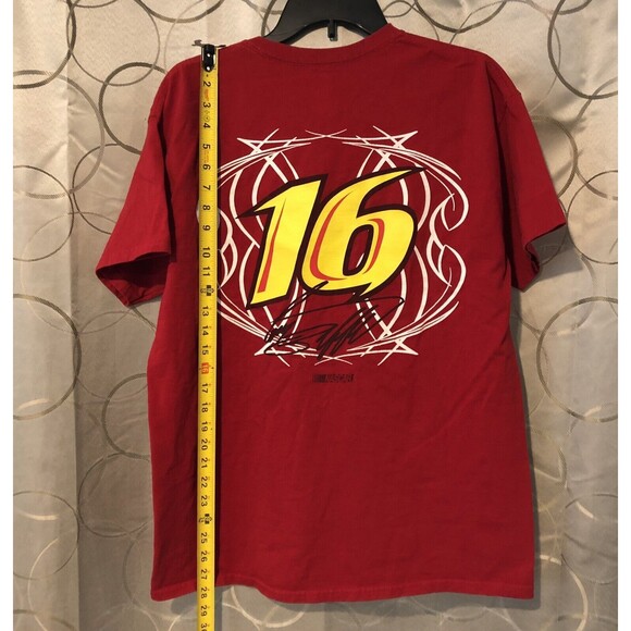 NASCAR Greg Biffle #16 3M Racing Large T-Shirt Red Signature DS Graphic Tee - Picture 6 of 7